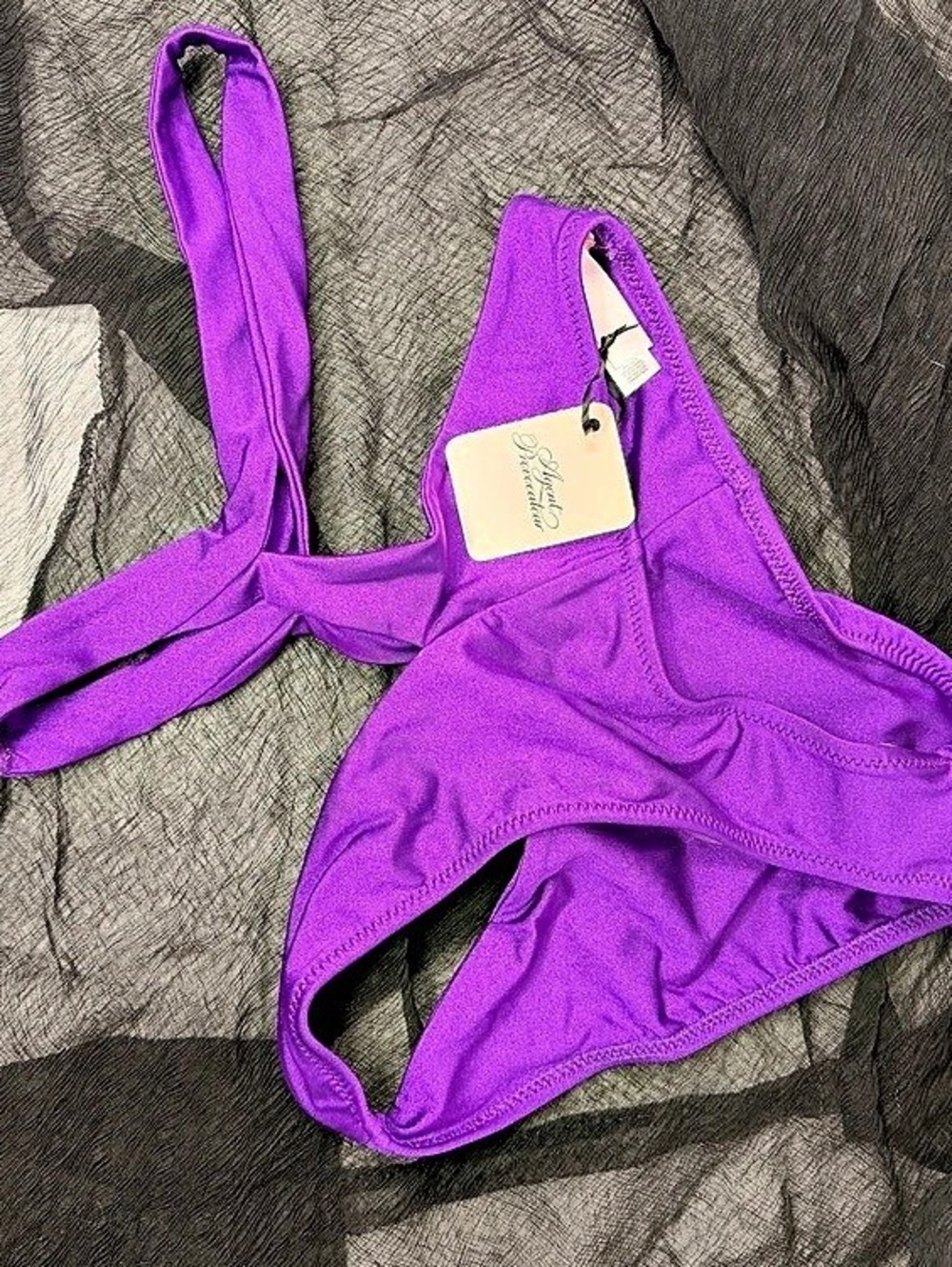 Agent Provocateur Purple Bikini Set Size 4 NWT